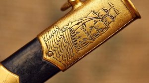 Обзор: Офицерский кортик ВМС СССР образца 1945 г. ЗИК 1957 г.