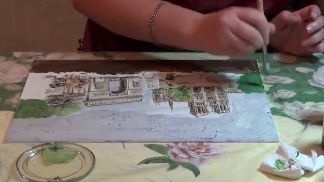 Мастер- Класс Фреска Улочки Франции. Вилисова Ольга. смотреть онлайн