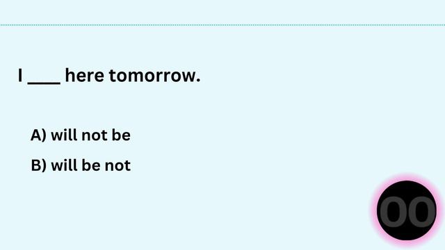 Future Tense | Grammar Quiz | Easy |Test Your English Grammar смотреть онлайн