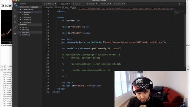 Binance API Tutorial (Part 3) - Candlestick Chart UI with Lightweight Charts смотреть онлайн