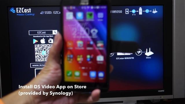 EZCast Plays Videos on Synology NAS by Using DS Video (DLNA) смотреть онлайн