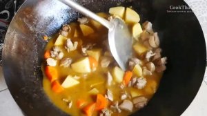 Желтый карри с курицей. Тайский простой рецепт. Kaeng Ka Ree Gai