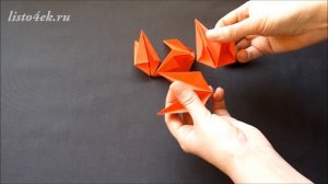 Объемная пятиконечная звезда из бумаги