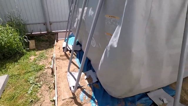 Устанавливаем бассейн на даче смотреть онлайн