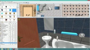 Ванная комната в доме. Дизайн. - Дом#1 - Ep.2 - Интерьеры от Unfiny - Уроки по Sweet Home 3d(2)