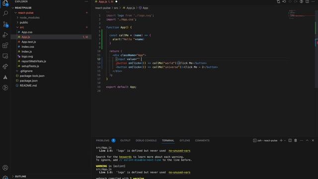 ReactJS Tutorial in Hindi #8 - Handling Events and Functions in React