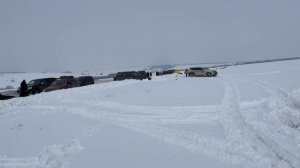 Снежная заруба в поле от #союзджиперовсамары у Самары. #снег #джиперы #нива #уаз