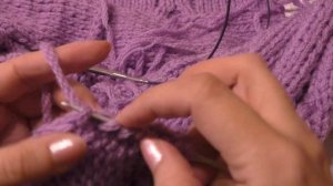 Стильный свитер с косами спицами мастер-класс. Часть 2. Вязание.