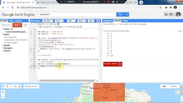 Google Earth Engine Tutorial: NO2 Monthly Mean Timeseries смотреть онлайн