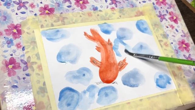 Просто рисуем Арт/ рыбка/рыбки/вода/как нарисовать/красками/гуашь/акварель смотреть онлайн