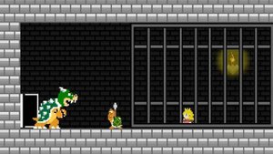 Mario and Bowser Challenge Mario Prison Escape | Game Animation