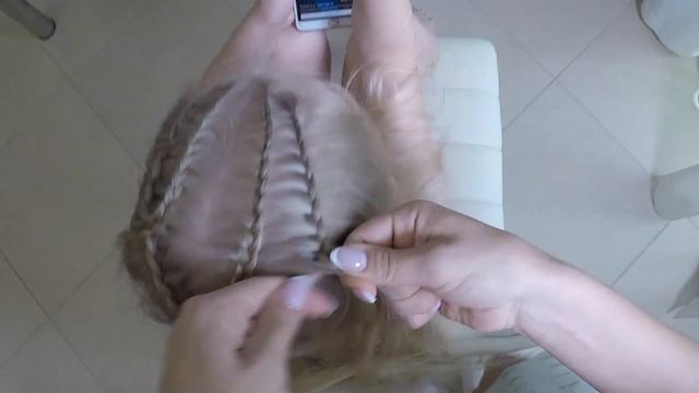 ПРИЧЕСКА В САДИК БЫСТРО / Косы уходящие в низкий хвост / Прически для девочек смотреть онлайн