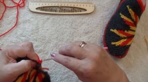 Очень красивые тапули "Яркие" укороченными рядами