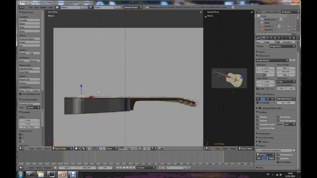 Blender 3D acoustic guitar смотреть онлайн