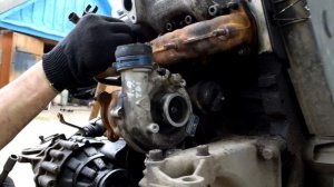 Гольф 2 (Golf 2)Турбо 1,9D установка турбины. БОЛЬШЕ ЖОГОВА!! SWAP TURBO.