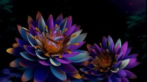 Сказочные цветы геометрическими нодами в Blender 3D