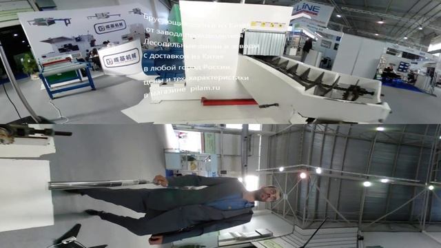 Китайский дисковый брусующий станок купить 1350 т р  и многопильный дисковый второго ряда pilam.ru