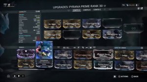 Testing builds:Warframe