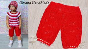 Шорты крючком. Мастер класс. Shorts crochet.