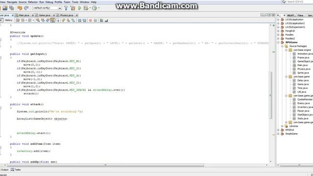 Java 2D OpenGL RPG Tutorial 7: Getting the player to attack. смотреть онлайн