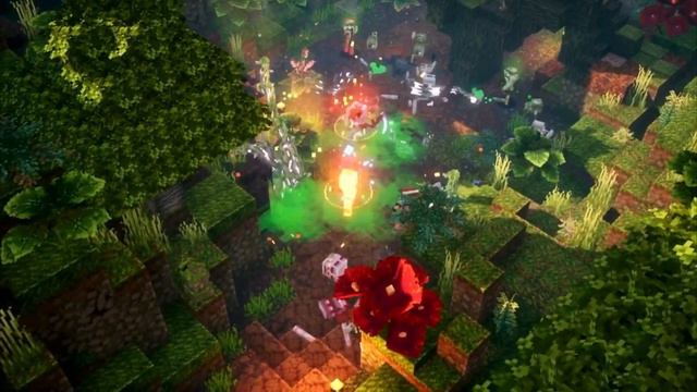 Minecraft Dungeons Jungle Awakens Official DLC Lance Trailer 4K смотреть онлайн