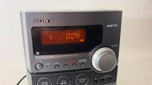 SONY CMT-NEZ30 AM/FM Stereo CD Cassette Micro Hi-Fi System - NO SPEAKERS