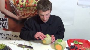 Как сделать зайца из фруктов- Фруктовый мастер - Fruitm