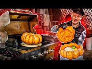9,5 ЧАСОВ в ТЫКВЕ, ГУСЬ ЗАПЕЧЁННЫЙ!! МЯСО в ОГРОМНОЙ ТЫКВЕ!!