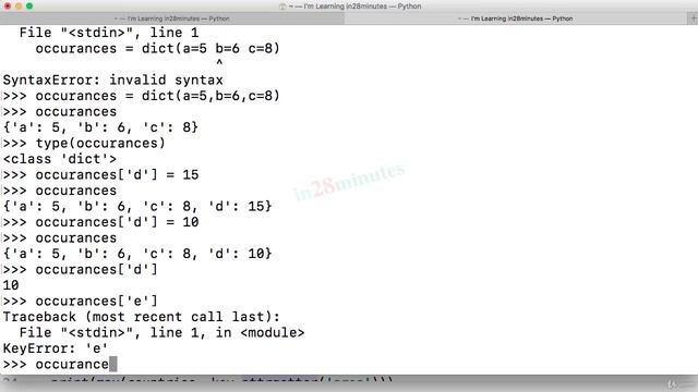 (Learn Programming With Python) 104-Step 12-Introduction to Dictionary смотреть онлайн