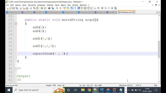 Live Java class for beginners session 5 Java Programming With Method #java #beginners #neojobhunter