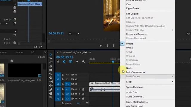 Как отделить звук от видео в Adobe Premiere Pro (объяснение за 10 секунд)