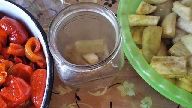 Закуска из баклажан и красного сладкого перца. смотреть онлайн