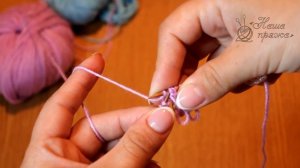 Узор «Мех» или бахрома спицами, видео | knitting patterns «Fur»