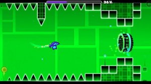 Geometry Dash, level Jumper complete (игра Геометри Дэш ,уровень Джампер пройден)