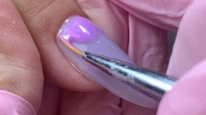 Укрепление ногтей цветным гелем и 3D-дизайн с пищевой плёнкой #ногти #маникюр #nails #shorts