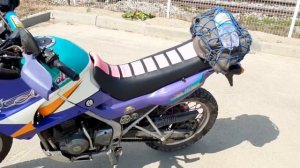 Kawasaki KLE 250, пара слов, падение, колхоз)