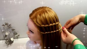 Прическа из косичек в школу Прически для девочек Косы на выпускной в садик для детей