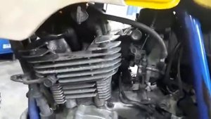 Suzuki DR250 SH SJ44 работа двс