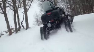suzuki king quad 750 sulla neve