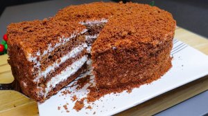 Советский шоколадный торт! Один из моих любимых тортов! 😋 Просто, быстро и очень вкусно!