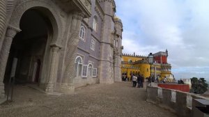 Walking tour of a Fairytale Palace "Pena Palace" in Sintra, Portugal