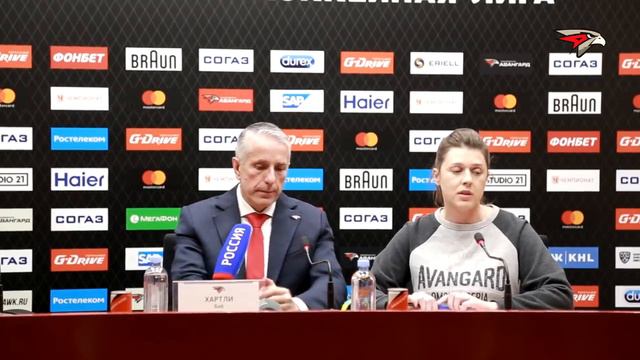 Финал Кубка Гагарина, 3 матч. "Авангард" - ЦСКА 0:2. Послематчевая пресс-конференция смотреть онлайн