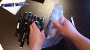 Посылка из Китая #67 Много фломастеров (маркеры) для рисования. Aliexpress