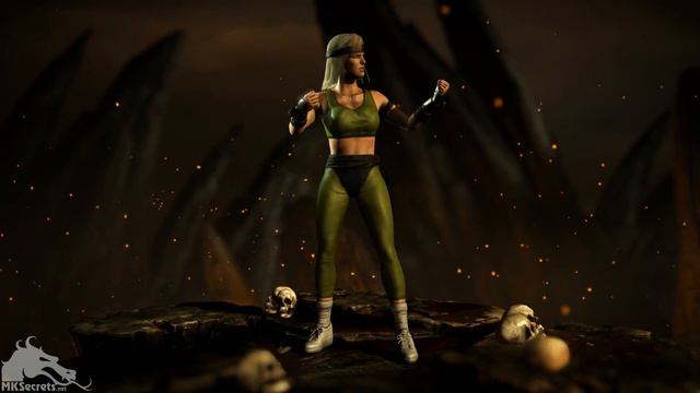 Mortal Kombat X - MK1 Sonya Intro, X-Ray, Outro, Bio and Model