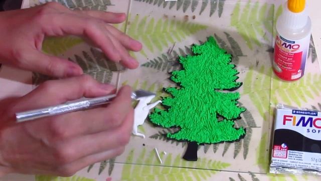 Мастер класс декор блокнота полимерной глинойновогоднее настроение