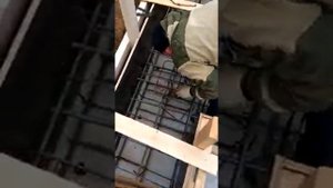 ленточный фундамент, выпуска под колонны .