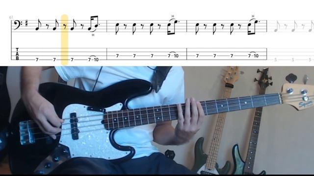 Take Me Out by Franz Ferdinand - Bass Cover (tablature & notation included)