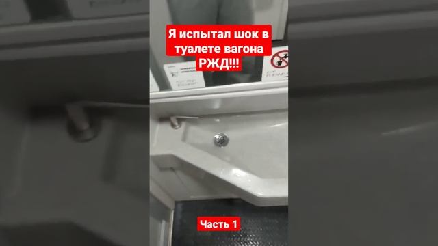 Новый туалет с сюрпризом в вагоне РЖД... #ржд