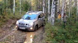 Nissan X-Trail легкое бездорожье, поездка на скалы. История жизни.