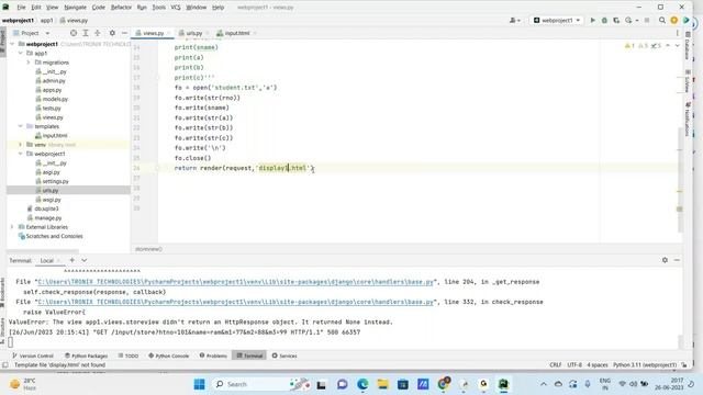 Django project data storage tutorial |  Django Tutorials Telugu | Django for Beginners